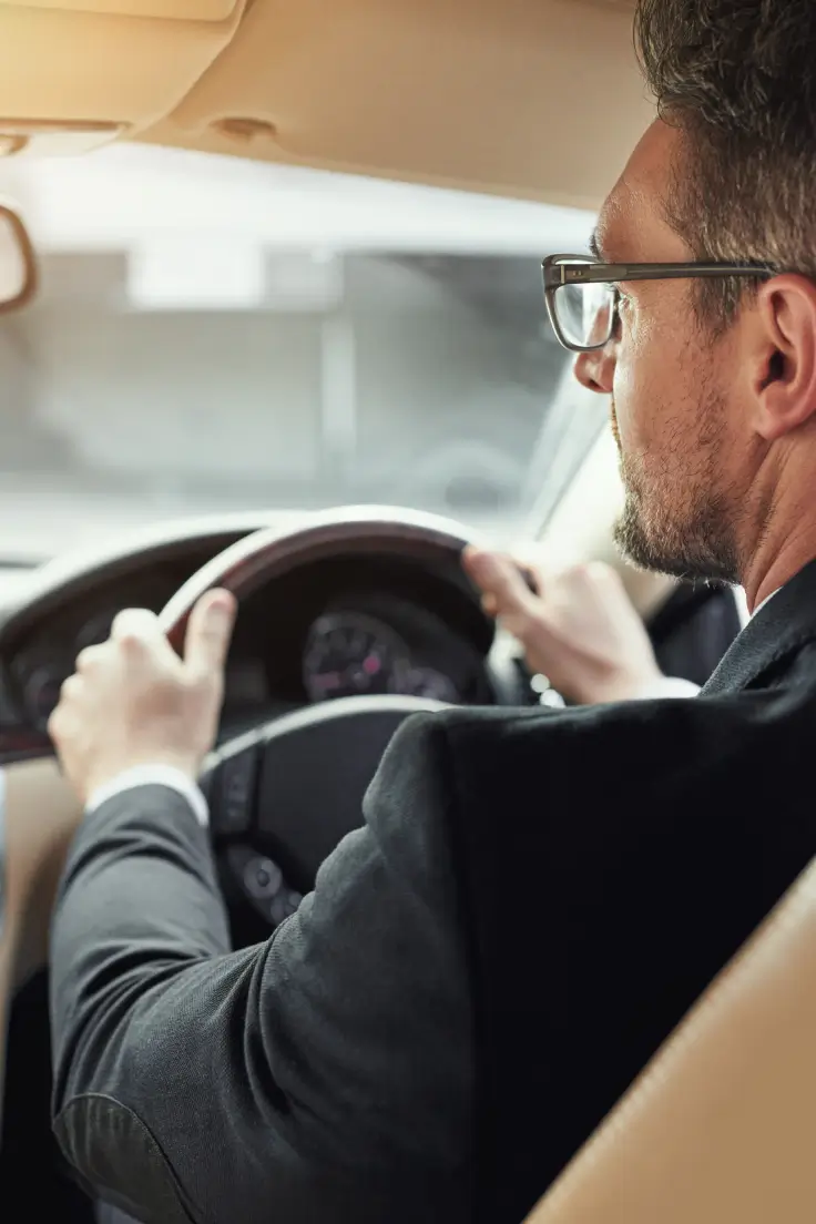 Luxury black car for airport transfer with limo Boston service